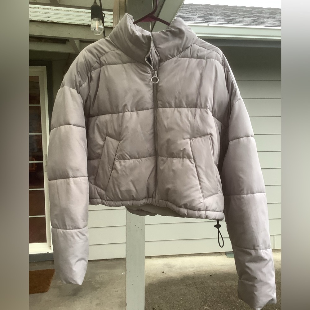 Hollister Puffer Collection Jacket – Lavender Gray – Women’s Large - Picture 5 of 11